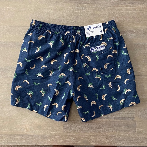 Trunks Surf and Swim Co Sano Swim Shorts Size S‎ - XXL Chambray Banana - Picture 3 of 4